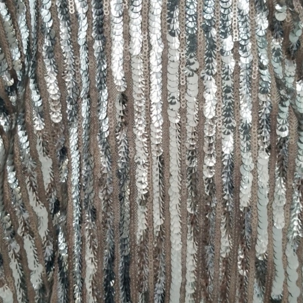 DRESS FORMAL GOWN SILVER BELLA Sequin Dress - Picture 4 of 4